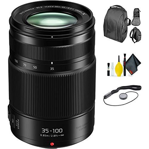Panasonic Lumix G X Vario 35-100mm f/2.8 II Power O.I.S. Lens + Deluxe Lens Cleaning Kit