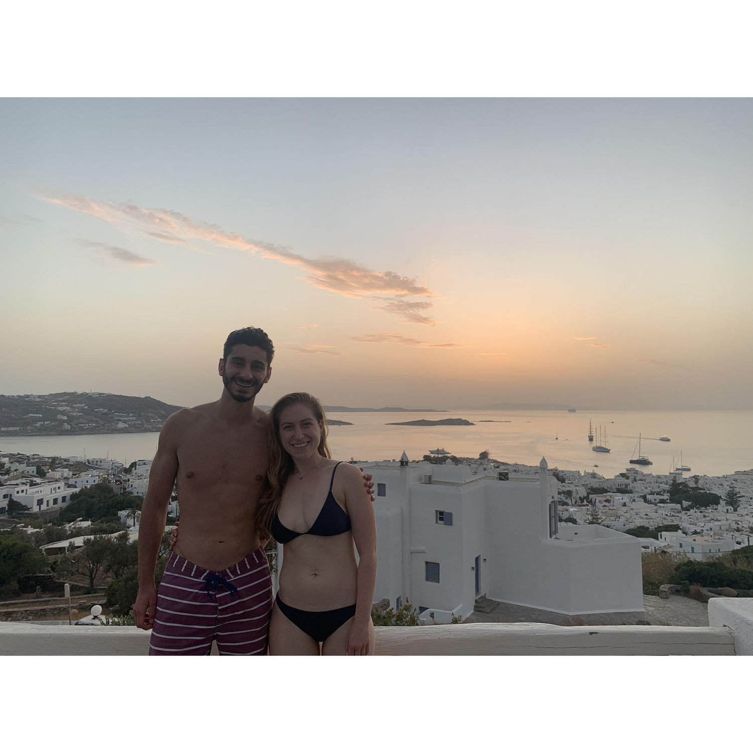 Our first time in Greece! As soon as we landed, Marc said "we're going to get married here". Our dream is coming true!