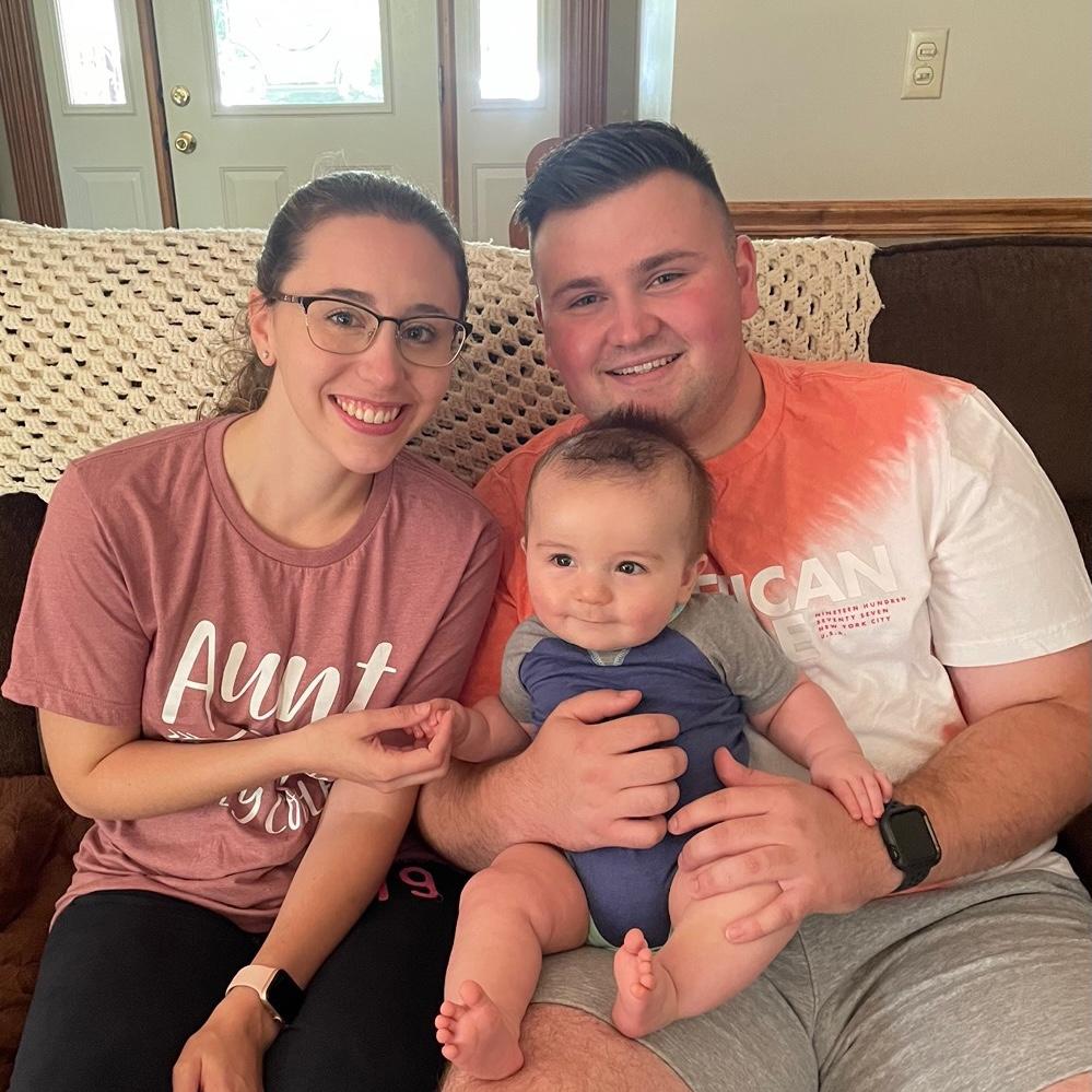 Meeting our nephew for the first time!