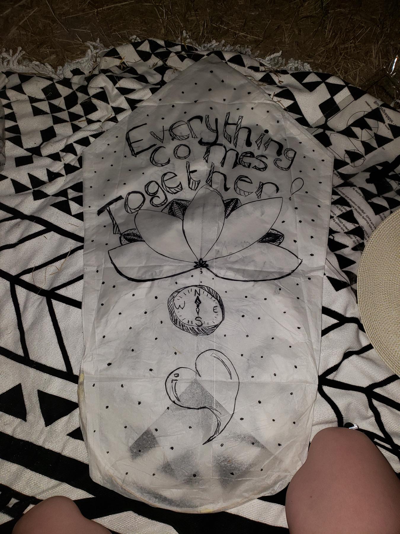 This was the back of our lantern.