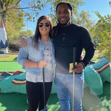 One of our most favorite summer date nights include mini golf and snow cones! As you know, we're both overly competitive and take games very seriously :)