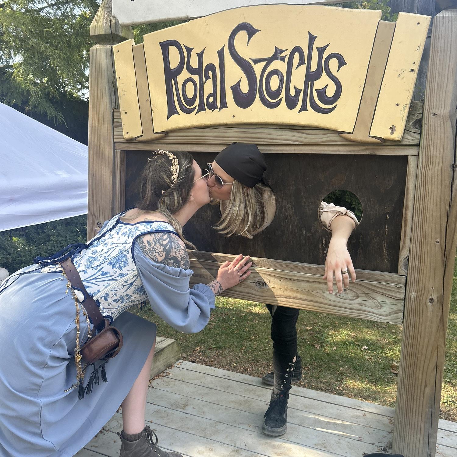 Another year, another photo in the stocks!