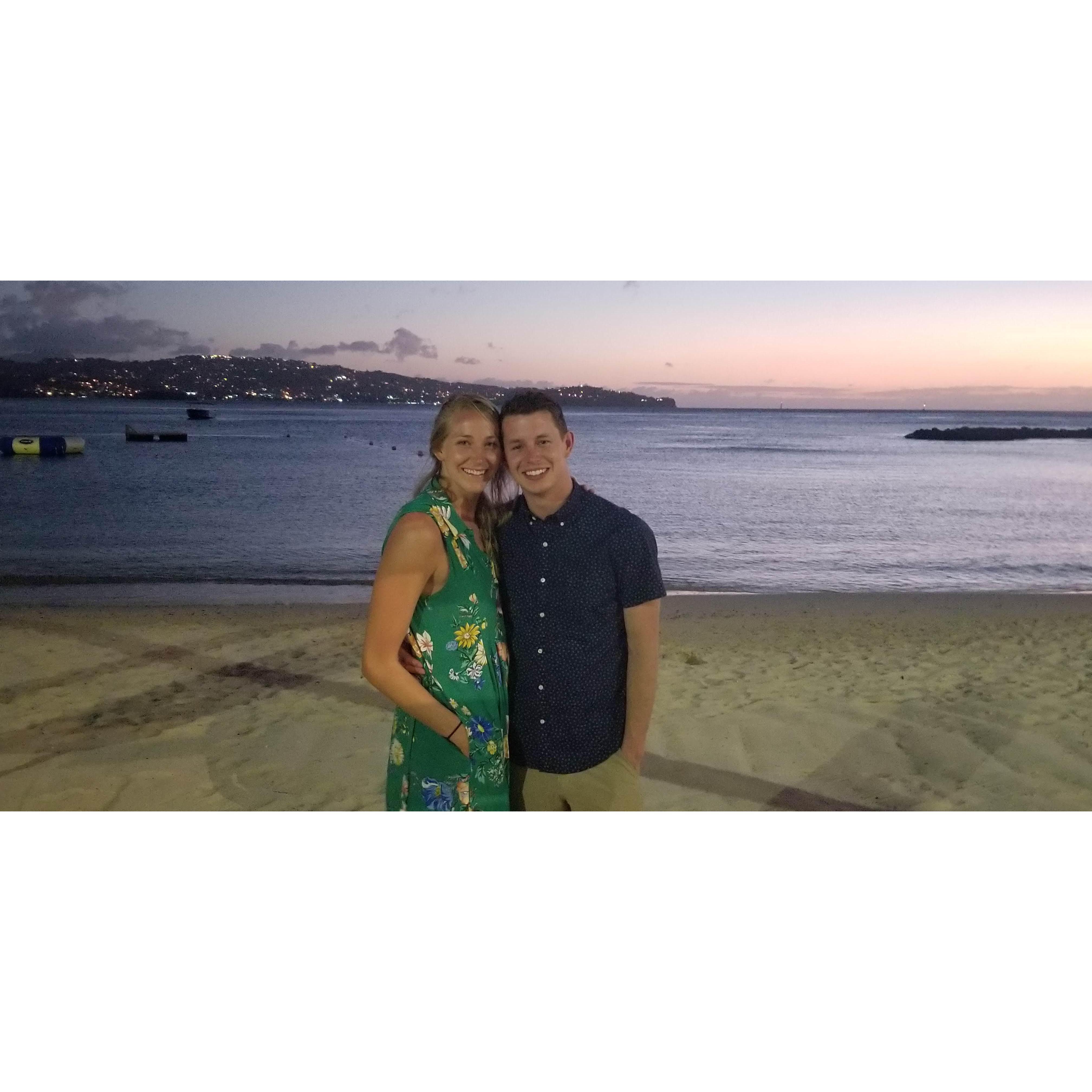 dinner at the Windjammer, Saint Lucia