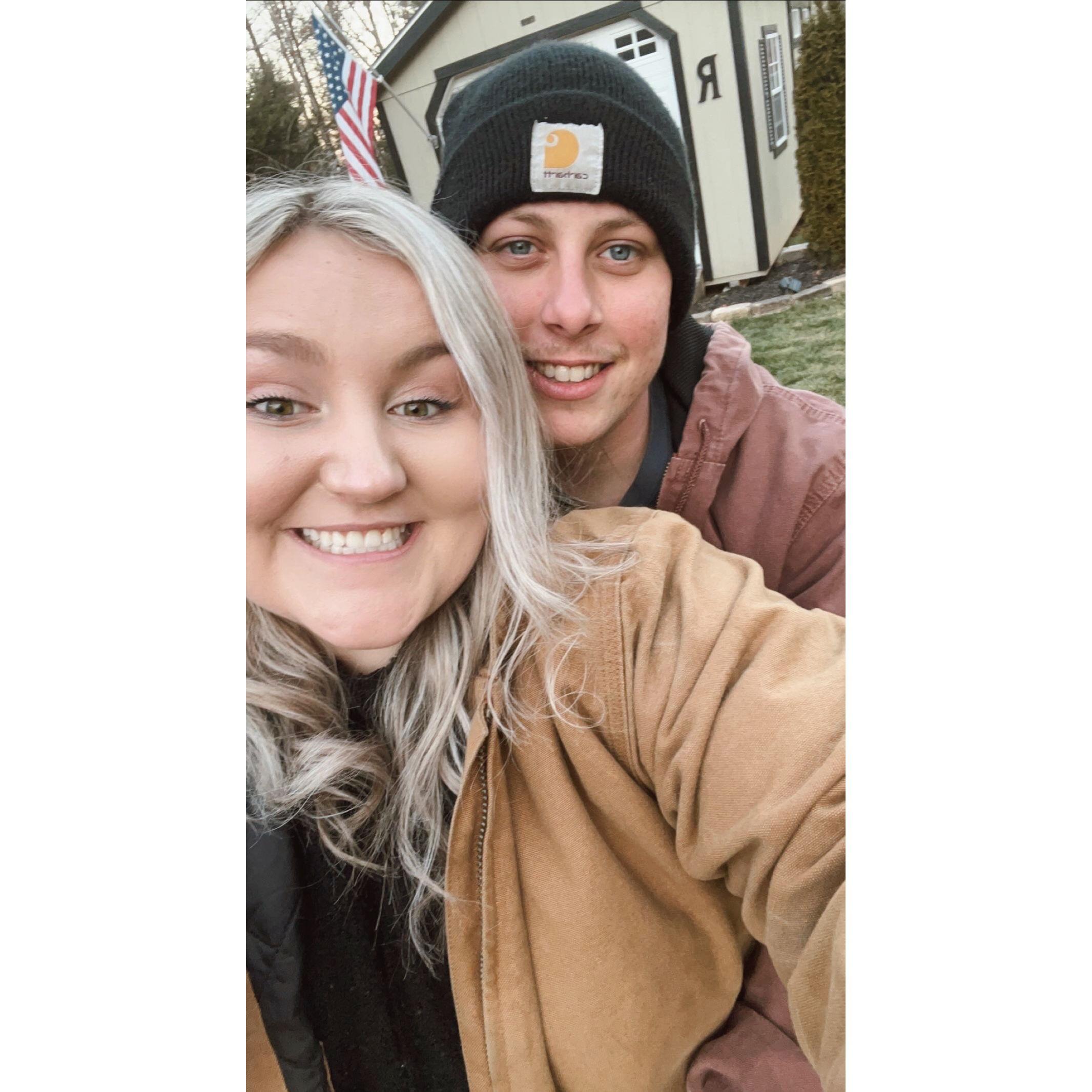 Our first picture together! We started dating in January 2022