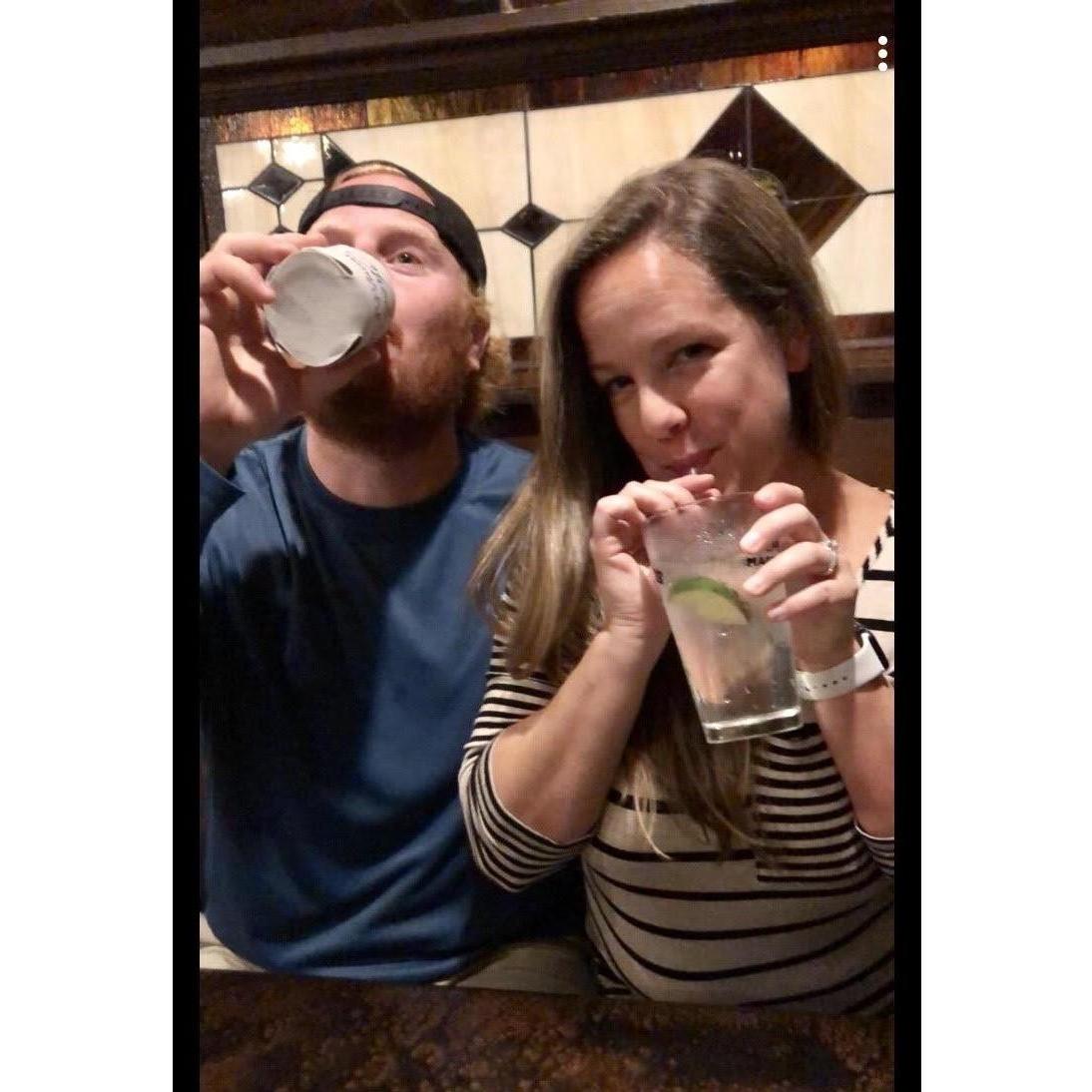 Drinking at magerks!