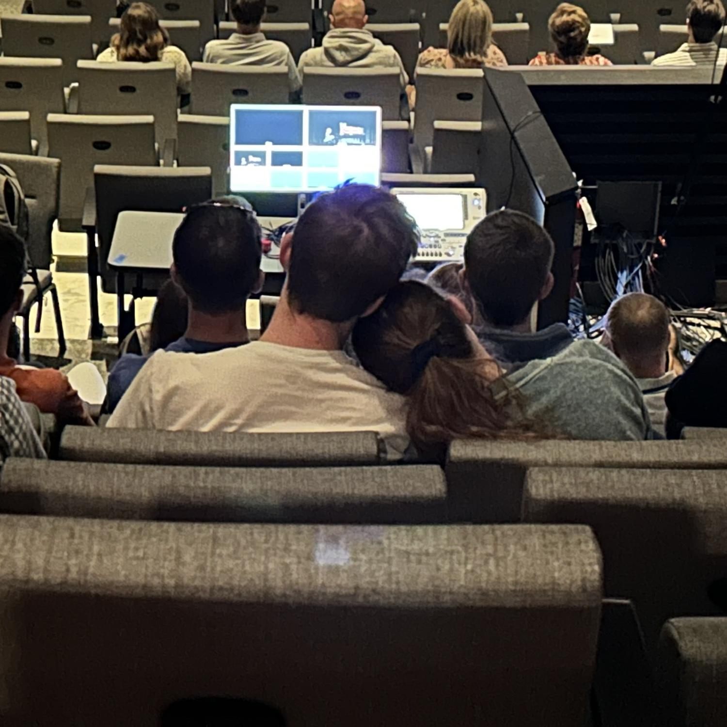 Watching a show in the new Armstrong Center together!