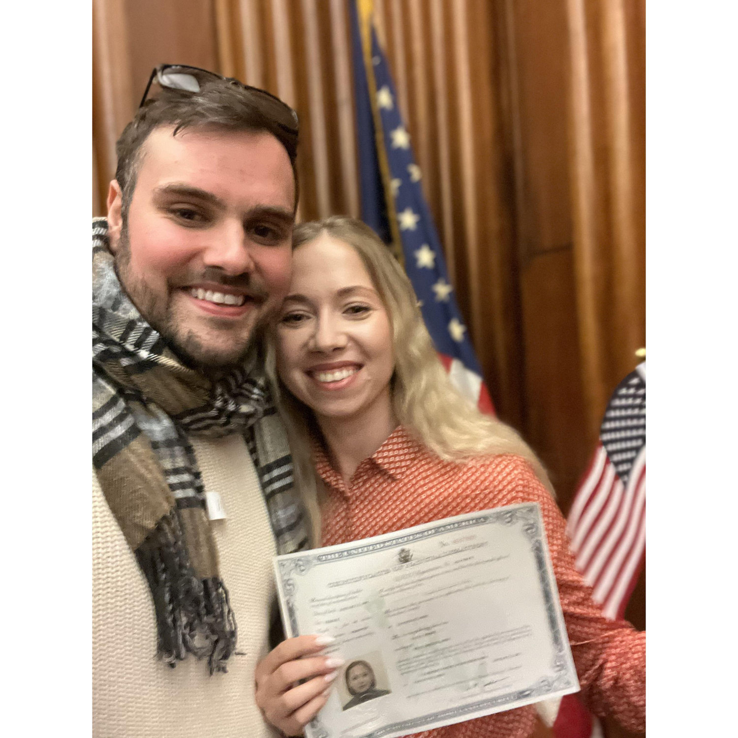 Julia gets US Citizenship! / January 22, 2024