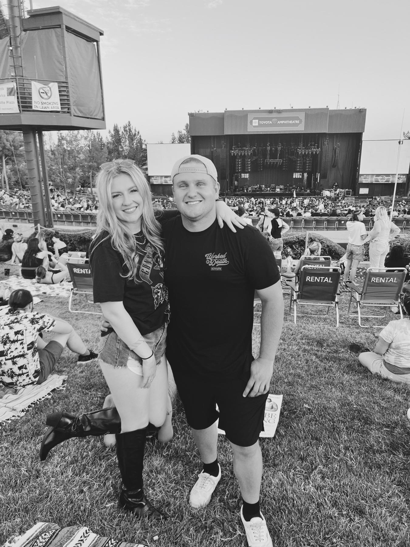 Traveling, enjoying music, and making memories together. Post Malone 8/15/23