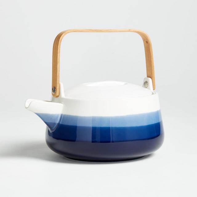 Nari Ceramic Teapot with Wood Handle