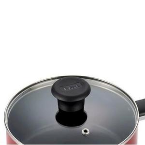 T-Fal - T-fal Simply Cook Nonstick C54224 Dishwasher Safe Cookware 3 Qt Saucepan with Lid Red