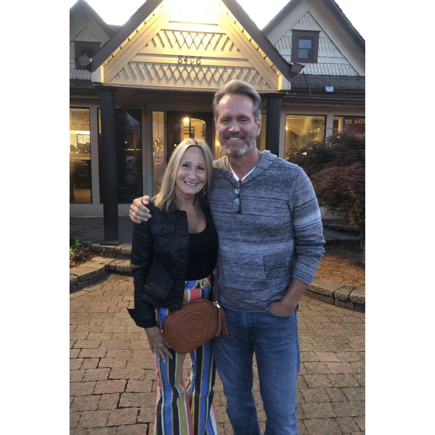 At Ipps's in Woodstock - our favorite Italian and where we had many 'dates'