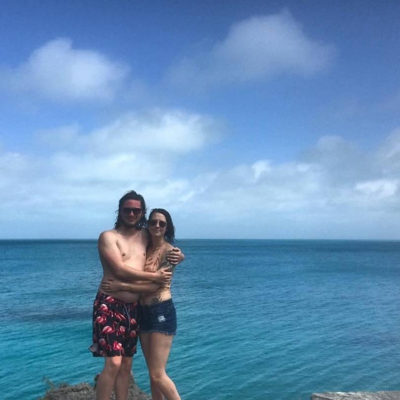 Cliff jumping in Bermuda.