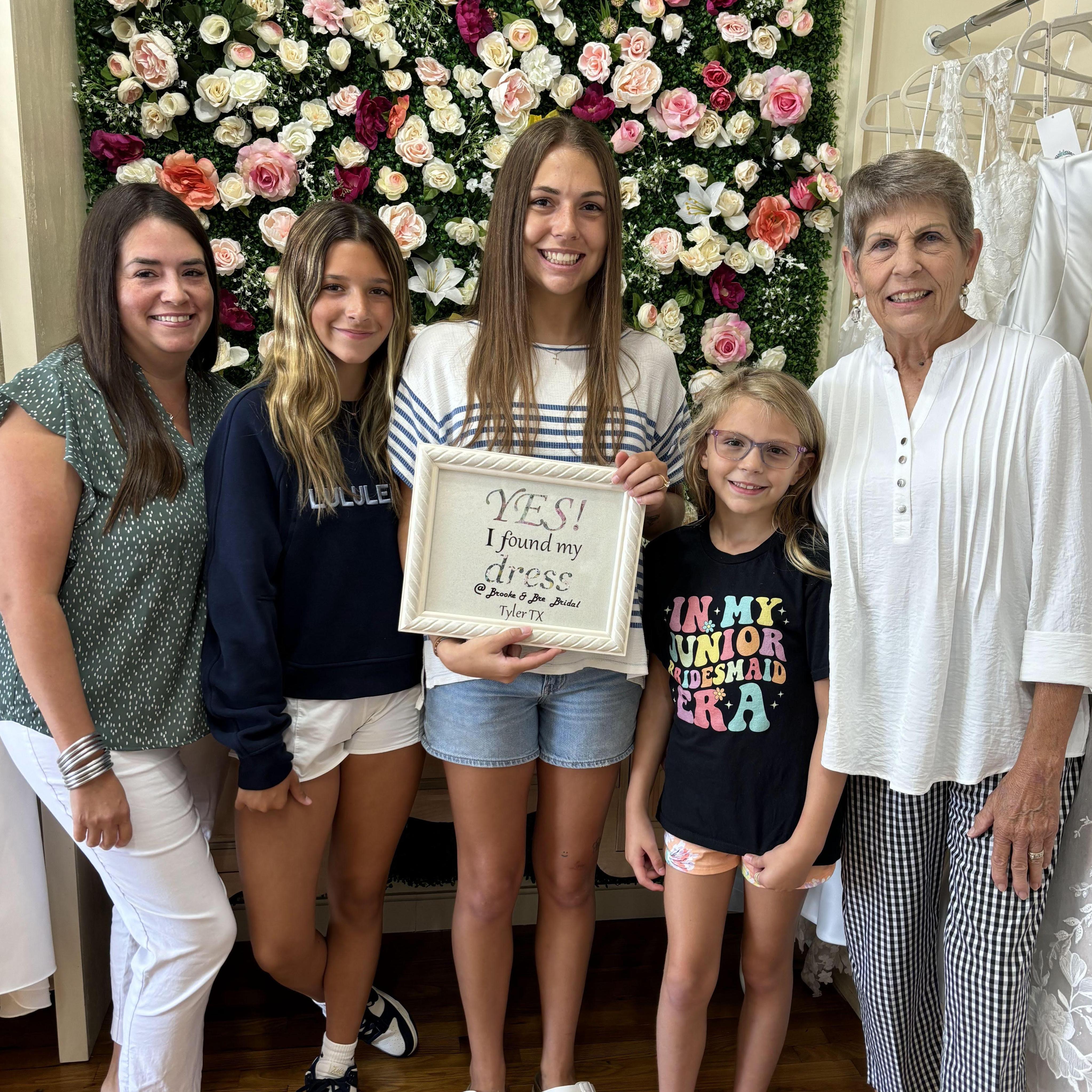 Wedding dress shopping!