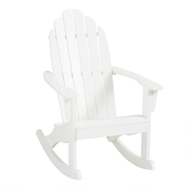 White Adirondack Rocking Chair