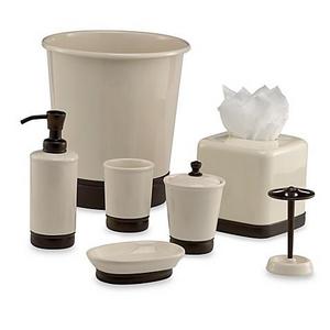 York Vanilla/Oil Rubbed Bronze Wastebasket