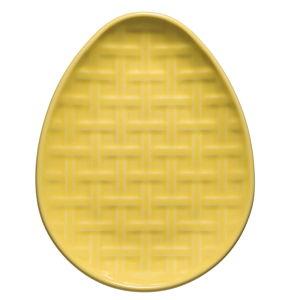 New Retired Embossed Egg Shaped Plate 10 Inch