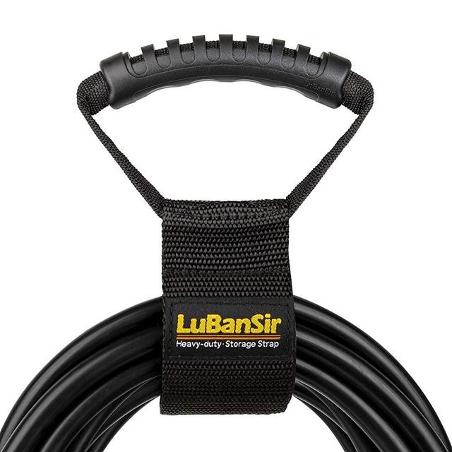 LuBanSir Extension Cord Storage Straps, 17" (2 Pack) Heavy-Duty Hook and Loop Straps with Carrying Handle fit Extension Cord, Garden Water Hoses and Garage Tool