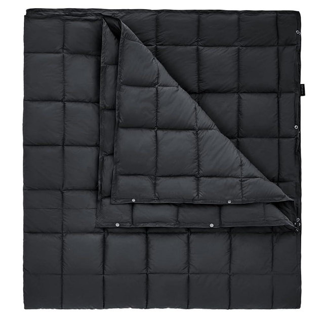KingCamp Camping Blanket Lightweight, Multifunctional Warm Puffy Outdoor Blanket with Snap Button, Water Repellent, Packable, for Travel, Airplane, Hiking, Picnic