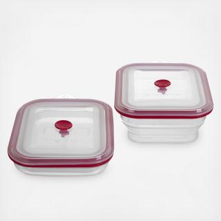 Large Collapsible Food Storage Container, Set of 2