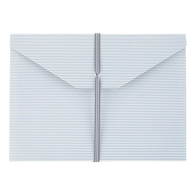 Sugar Paper Essentials Expanding File Blue Stripe