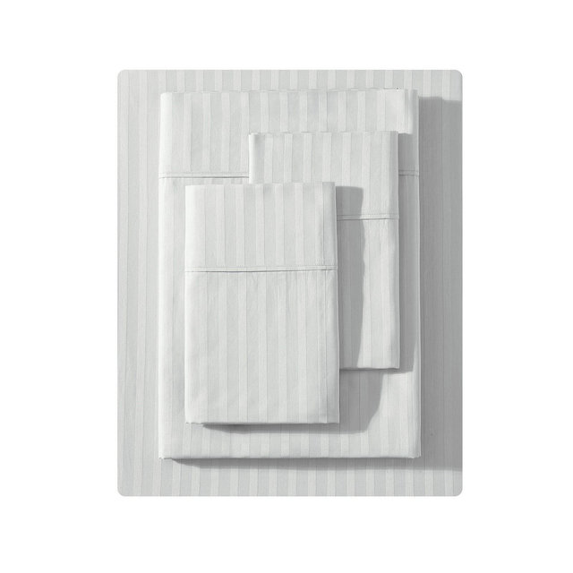 Vera Wang Dobby Stripe 290-Thread Count Cotton 4-Pc. Sheet Set, Queen