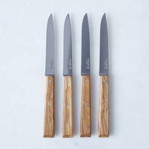 Opinel Olive Wood Steak Knives, Set of 4