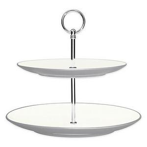 Noritake® Colorwave 2-Tier Hostess Tray in Slate