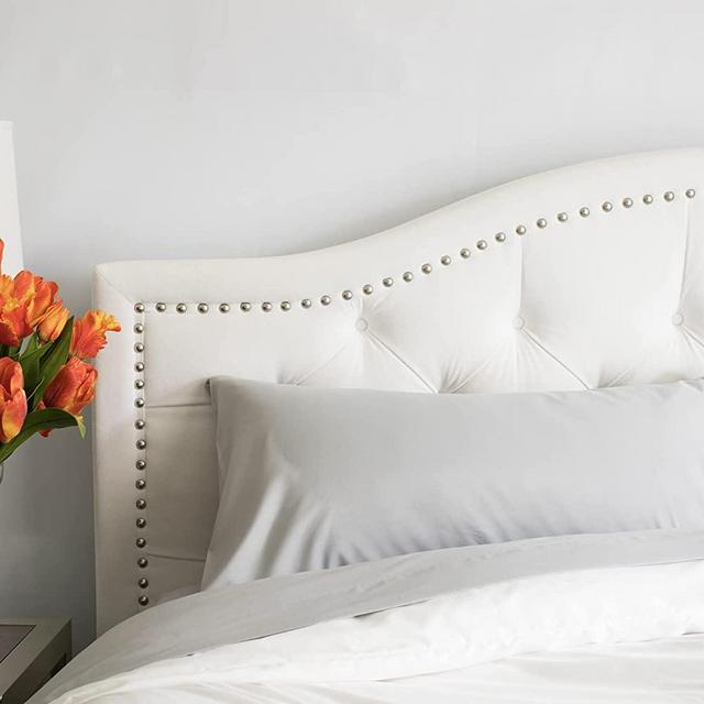 PeachSkinSheets Brushed Silver Sheet Set - 1500tc Level of Softness - Extra Soft Cooling Sheets for Hot Sleepers and Night Sweats - Full Size