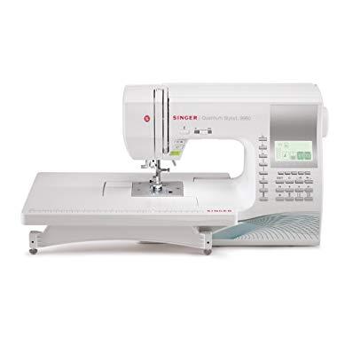 SINGER | | Quantum Stylist 9960 Computerized Portable Sewing Machine with 600-Stitches Electronic Auto Pilot Mode, Extension Table and Bonus Accessories, Perfect for Customizing Projects