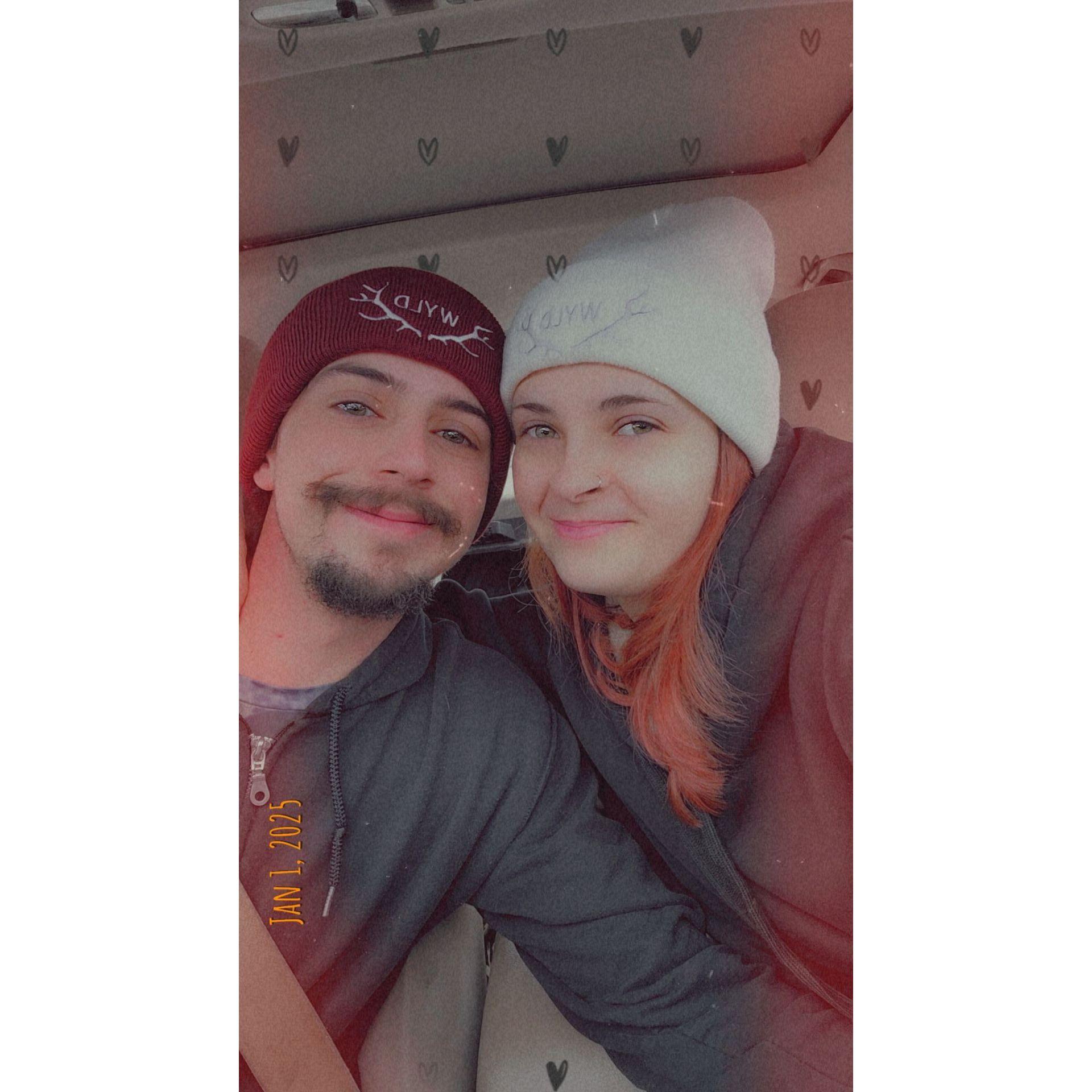 Our first trip together, to the George Family Cabin for Dana's birthday