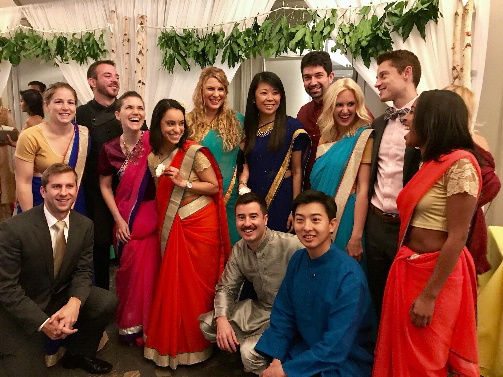 The SF crew at Divya and Santosh’s wedding extravaganza in Minneapolis, September 2017