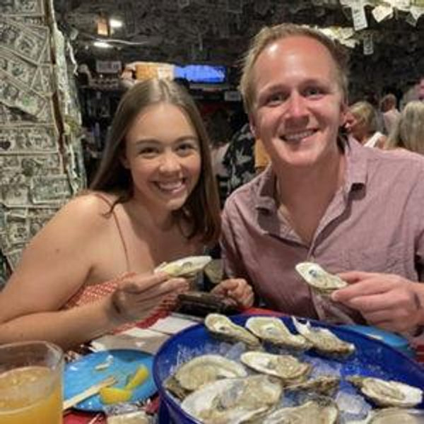 Dinner on our Honeymoon