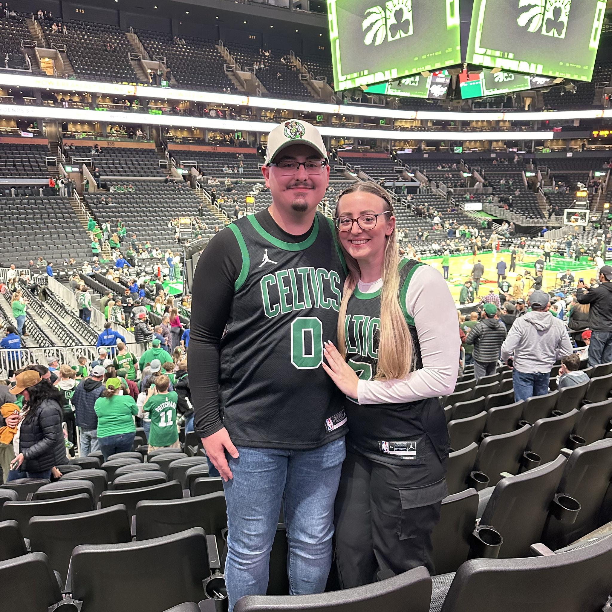 Watching the Celtics at the Gaaaadennn