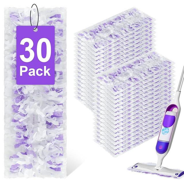 30 Pack Power Mop Refills Pad for Swiffer Power Mop, Disposable Spray Wet Pad Refills for Swiffer Power mop Multi-Surface &Wood Mopping Pad Refills