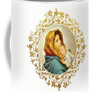 Virgin Mary with Jesus Child Coffee Mug by Roberto Ferruzzi