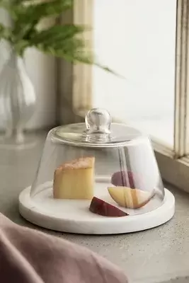 Marble Serving Board with Cloche