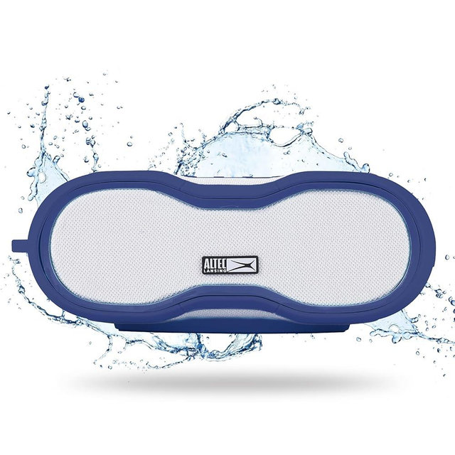 Altec Lansing BoomJacket Wireless Bluetooth Speaker, Magnetic Waterproof Speaker, IPX7 Outdoor Speaker with 24H Playtime, Portable Speaker with Carabiner, Mountable, Quick Charge