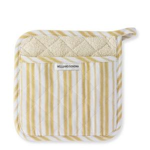 Williams Sonoma Stripe Potholder, Jojoba Yellow