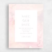 Pink Wedding Save the Date - Beaux-Arts Portrait