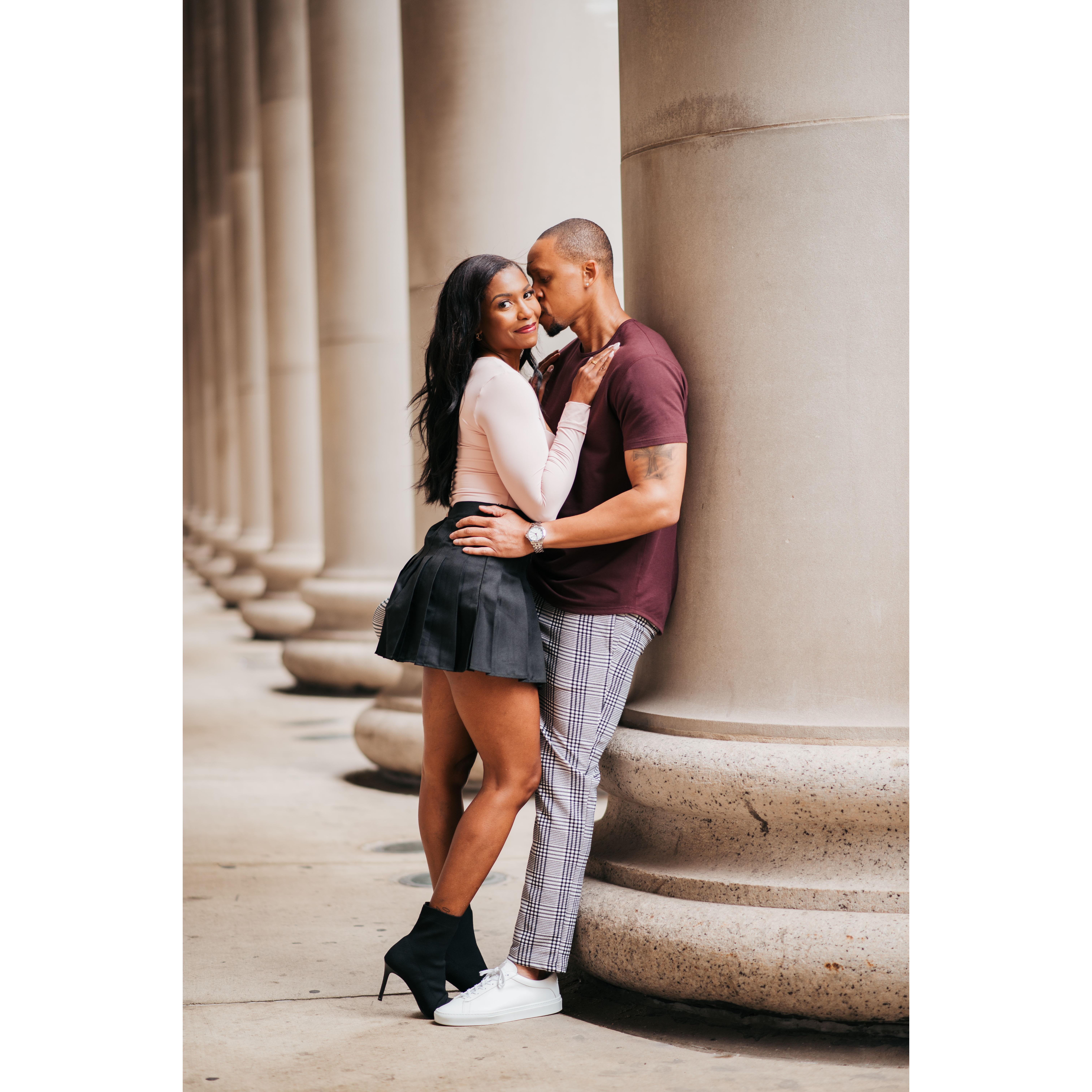 Engagement photos - Chicago Union Station