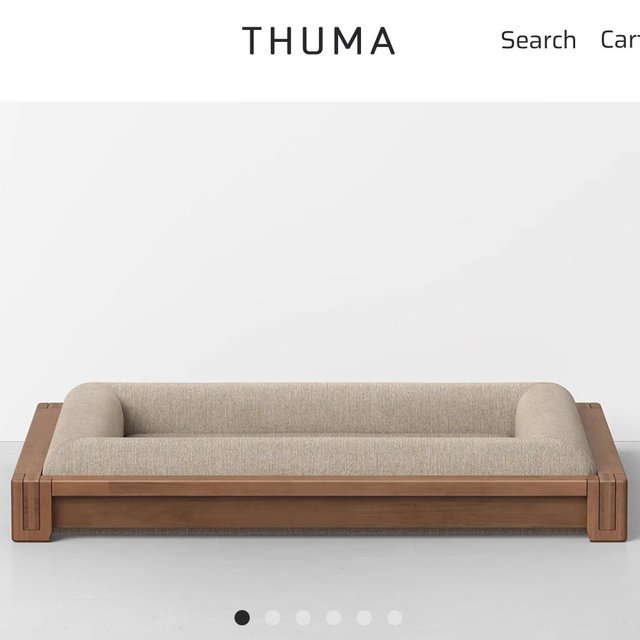 Classic Dog Bed - Large / Walnut / Dune