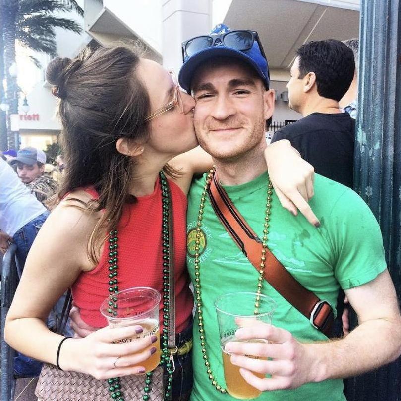 Our first trip together to New Orleans Mardi Gras