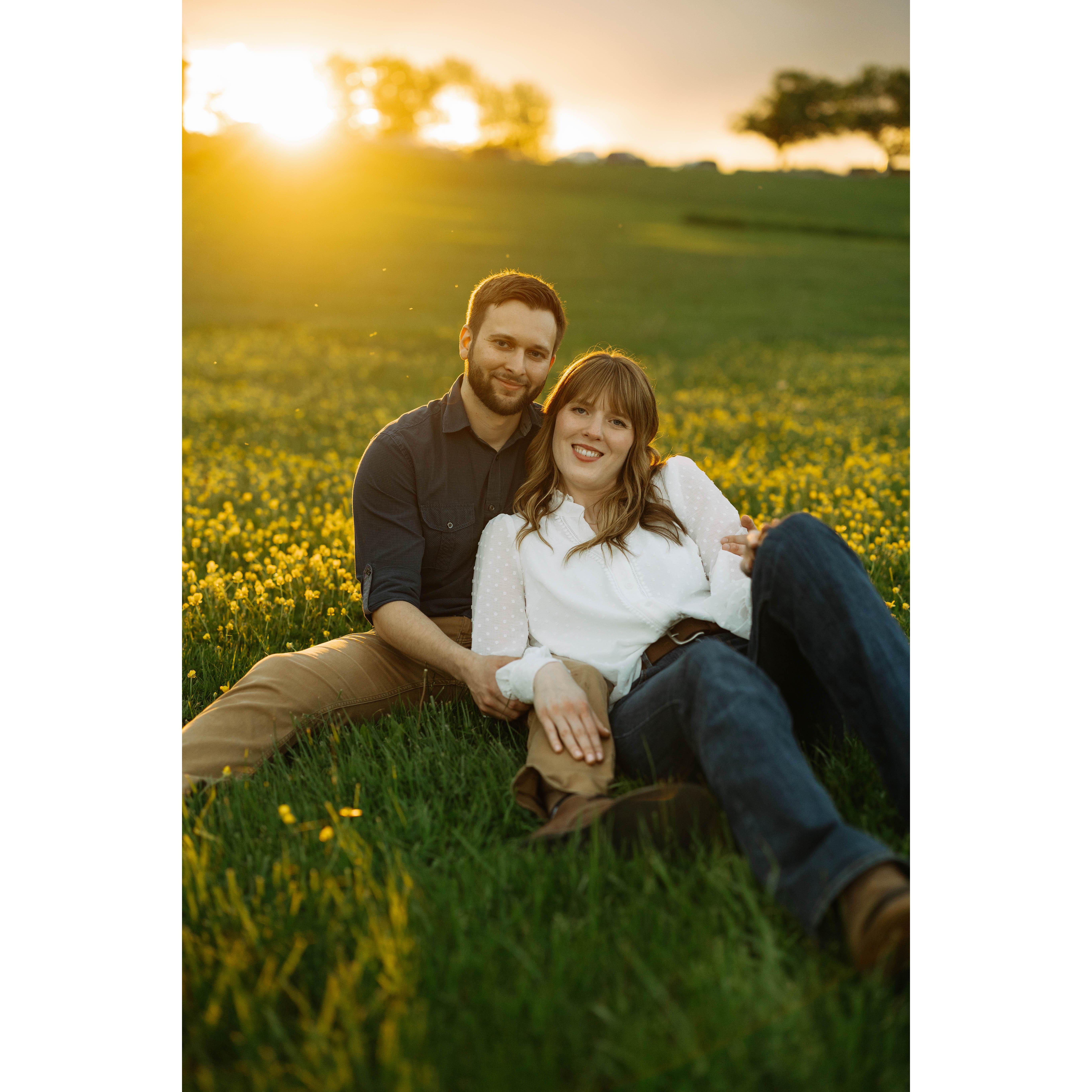 At Gibbet Hill in Groton for our engagement pictures. Photo Credit: Paul Keeffe