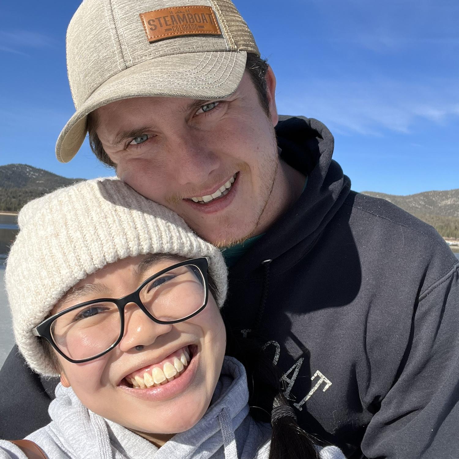 Our first trip together to Big Bear, CA