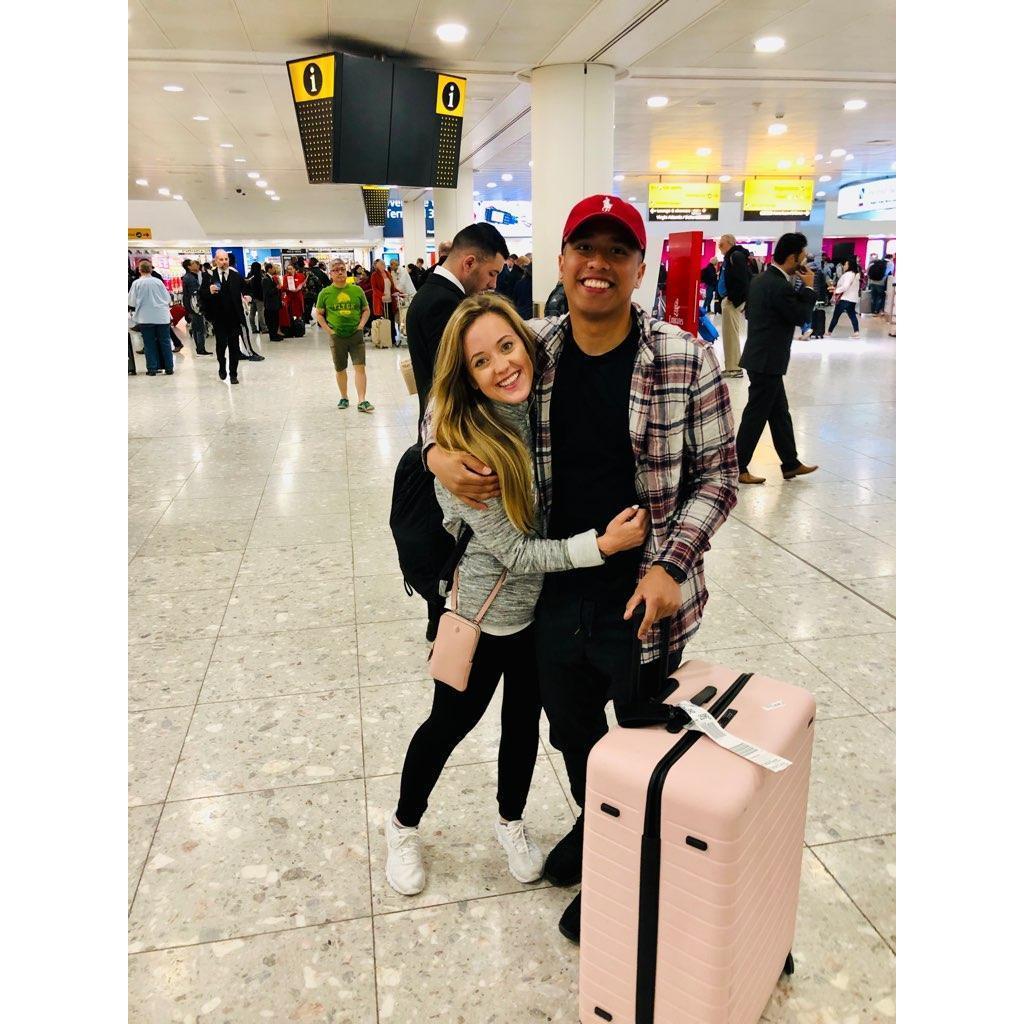 When we first met in person - London Heathrow Airport