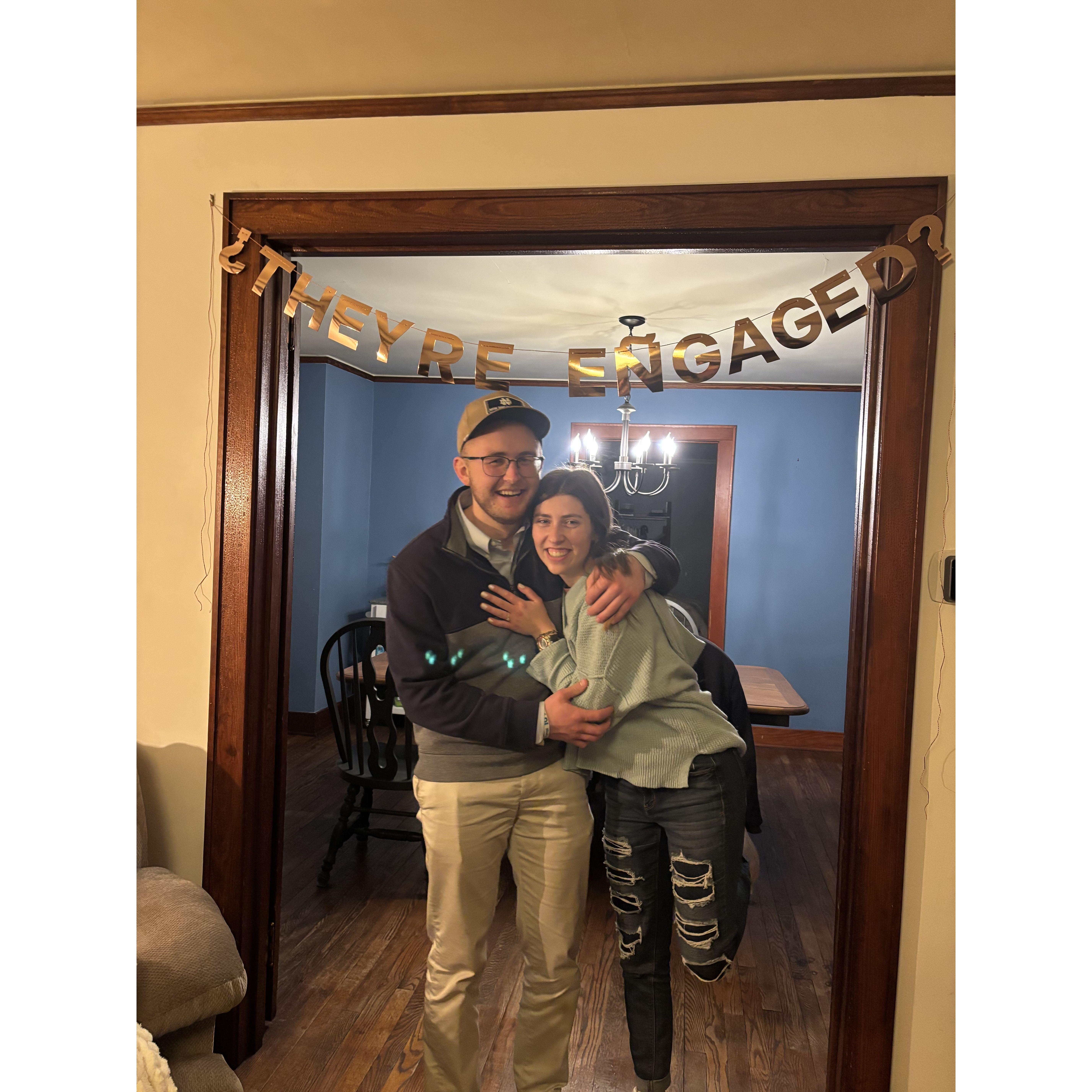 Post-engagement celebrations - thank you roommates!!