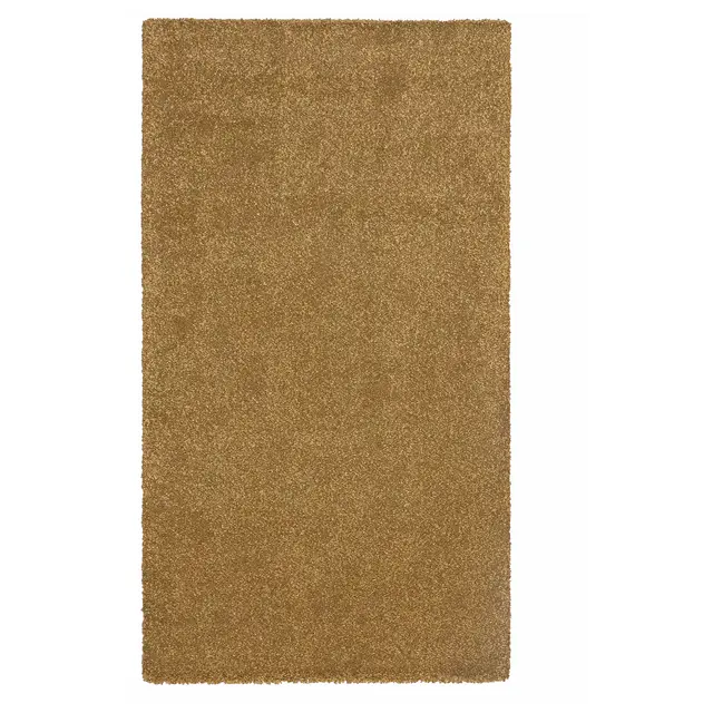 STOENSE Rug, low pile, dark golden brown2 ' 7 "x4 ' 11 "