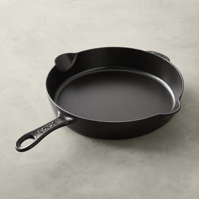 Staub Enameled Cast Iron Traditional Deep Skillet, 11-Inch, Black