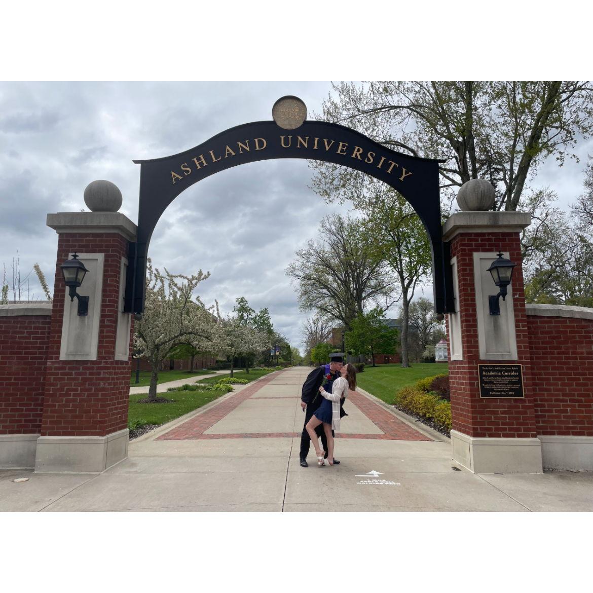 Matthew’s college graduation, Spring 2022