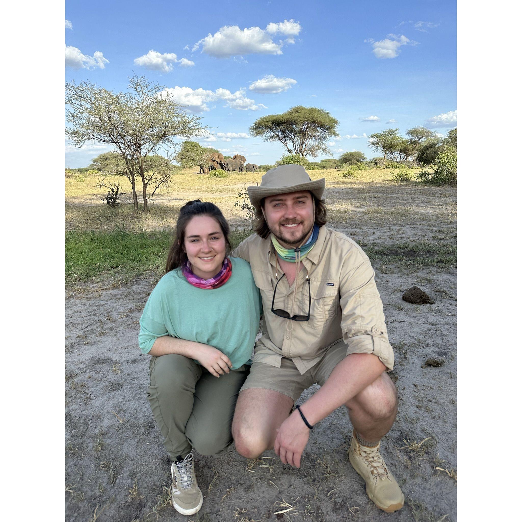 With the Tanzania locals